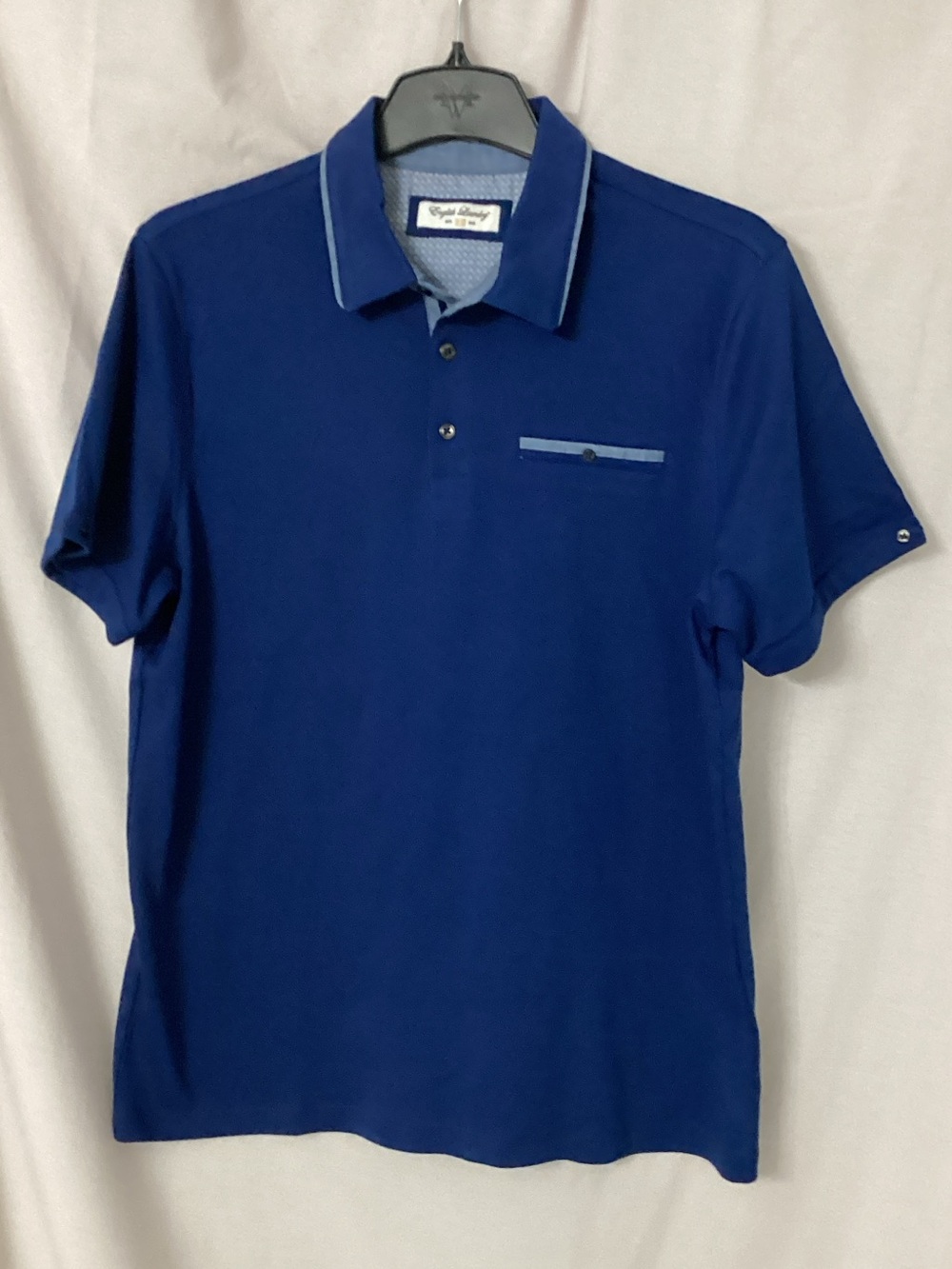 English Laundry Royal Blue Polo with Light Blue Trim